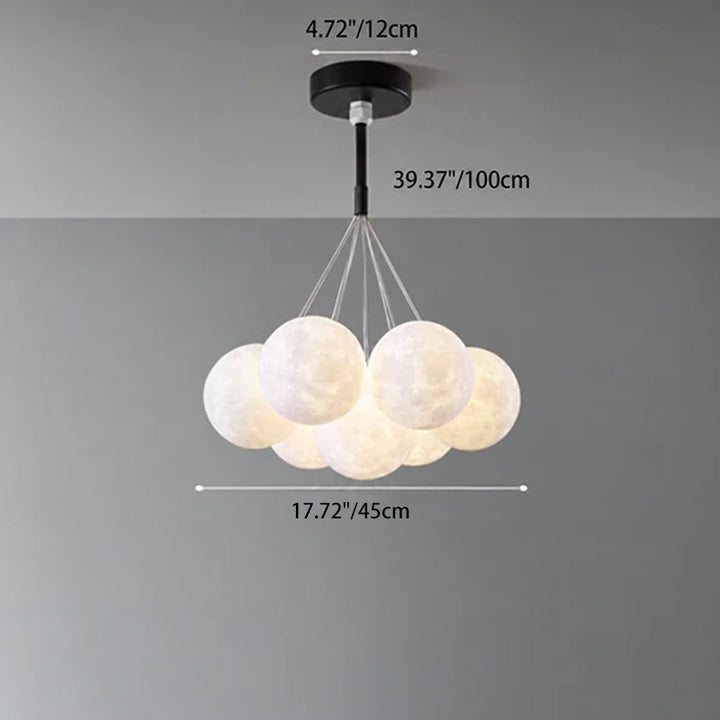 Contemporary Creative Branch Bubbles Iron Resin 7/13-Light Chandelier For Living Room
