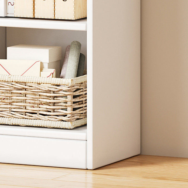 Moderne minimalistische rechteckige Bücherregale aus mitteldichter Faserplatte mit 3/4/5 Ebenen für das Wohnzimmer 