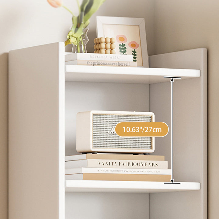 Moderne minimalistische rechteckige Bücherregale aus mitteldichter Faserplatte mit 3/4/5 Ebenen für das Wohnzimmer 
