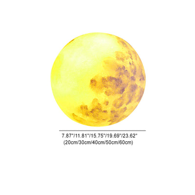 Zeitgenössische kreative Mond Harz 1-Licht Außenlandschaft Licht für Garten 