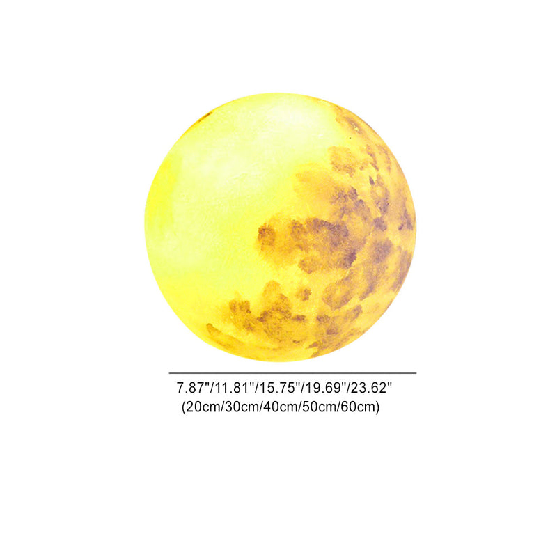 Zeitgenössische kreative Mond Harz 1-Licht Außenlandschaft Licht für Garten 