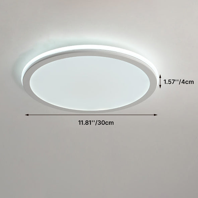 Modern Creative Circle Iron LED Flush Mount Ceiling Light