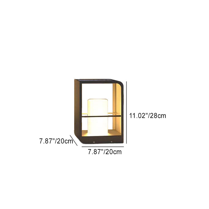 Éclairage paysager LED cubique en acrylique en acier inoxydable solaire étanche minimaliste moderne pour jardin 