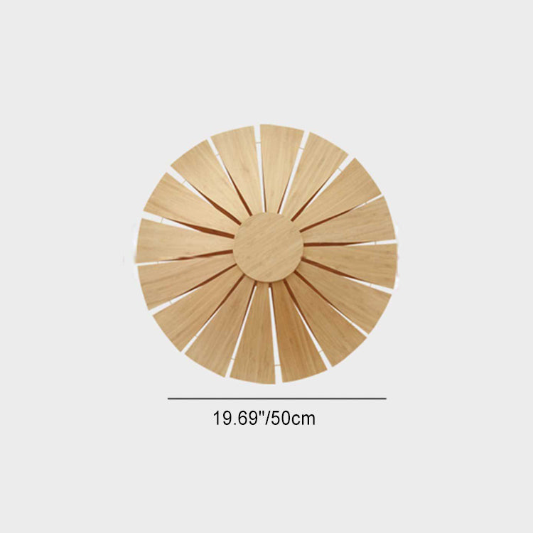 Applique murale 1 lumière en bambou rond chinois traditionnel avec faux parchemin pour chambre 