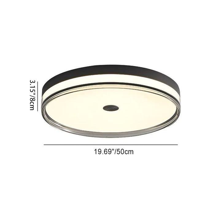 Moderne unbedeutende runde Metallacryl-LED-Deckenleuchte für Schlafzimmer 