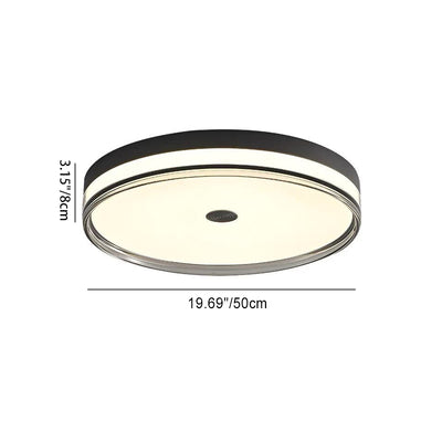 Moderne unbedeutende runde Metallacryl-LED-Deckenleuchte für Schlafzimmer 
