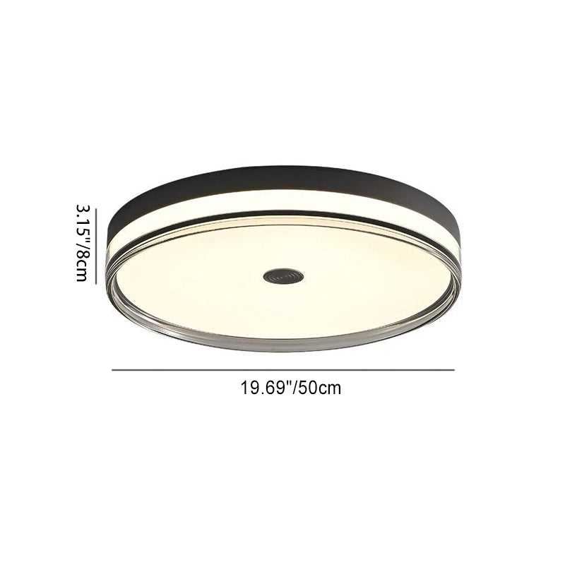 Moderne unbedeutende runde Metallacryl-LED-Deckenleuchte für Schlafzimmer 