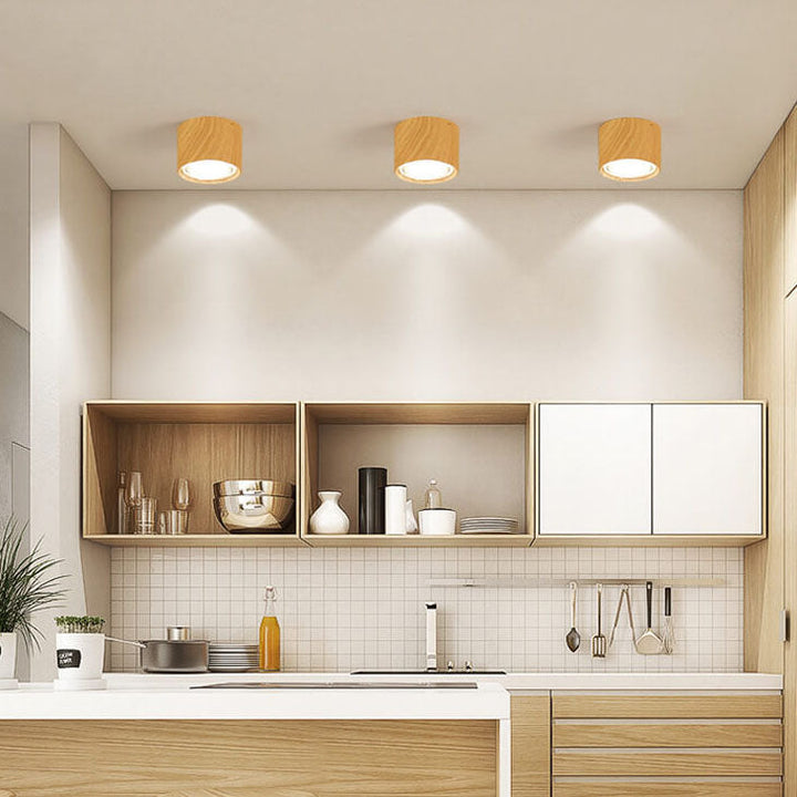 Projecteur cylindrique nordique LED plafonnier encastré 