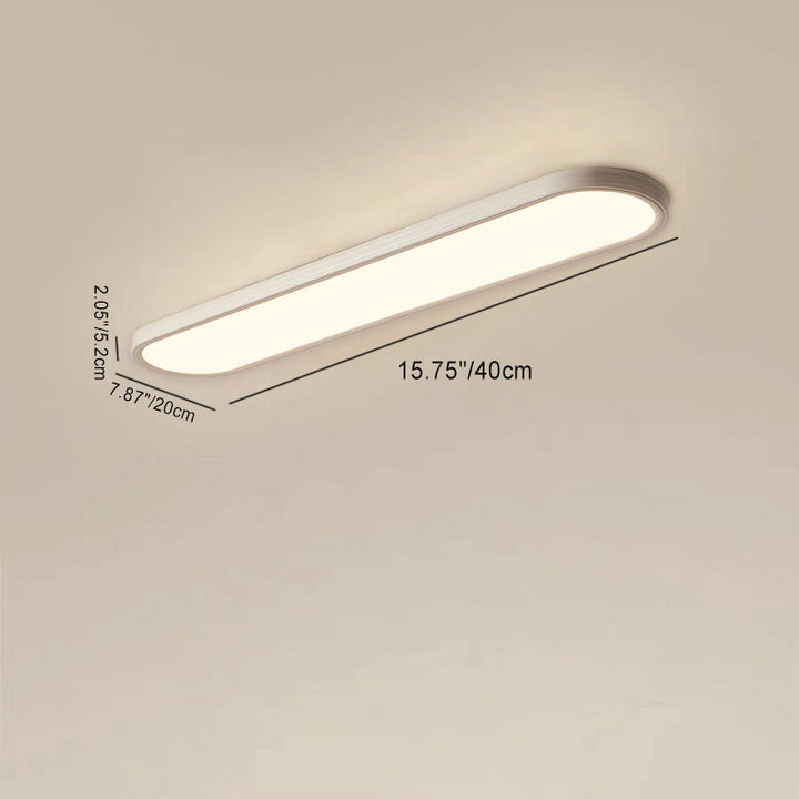 Moderne Einfachheit Aluminium Acryl Streifen LED Unterputz Deckenleuchte für Flur 