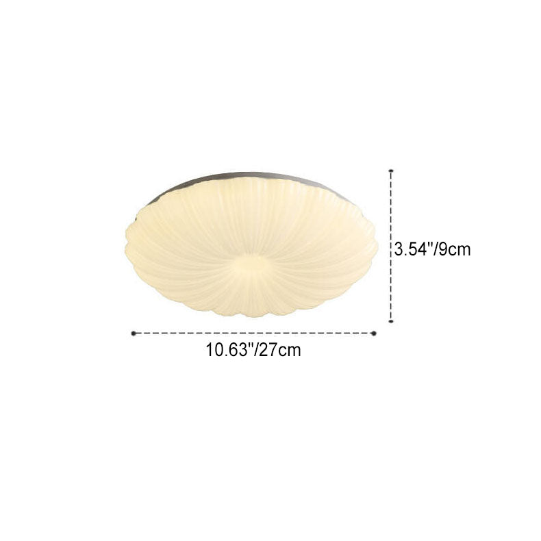 Modern Minimalist Shell Acrylic LED Flush Mount Ceiling Light