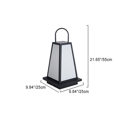 Modernes minimalistisches wasserdichtes Solar-Trapez-Hardware-Acryl-1-Licht-Landschaftslicht für den Garten 