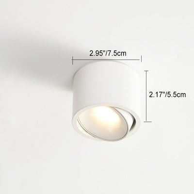 Moderner minimalistischer runder Strahler, verstellbare LED-Deckenleuchte 