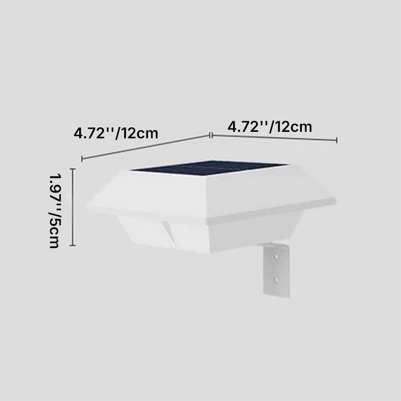 Lámpara de Aplique de Pared Exterior LED con Diseño de Forma de OVNI Solar 
