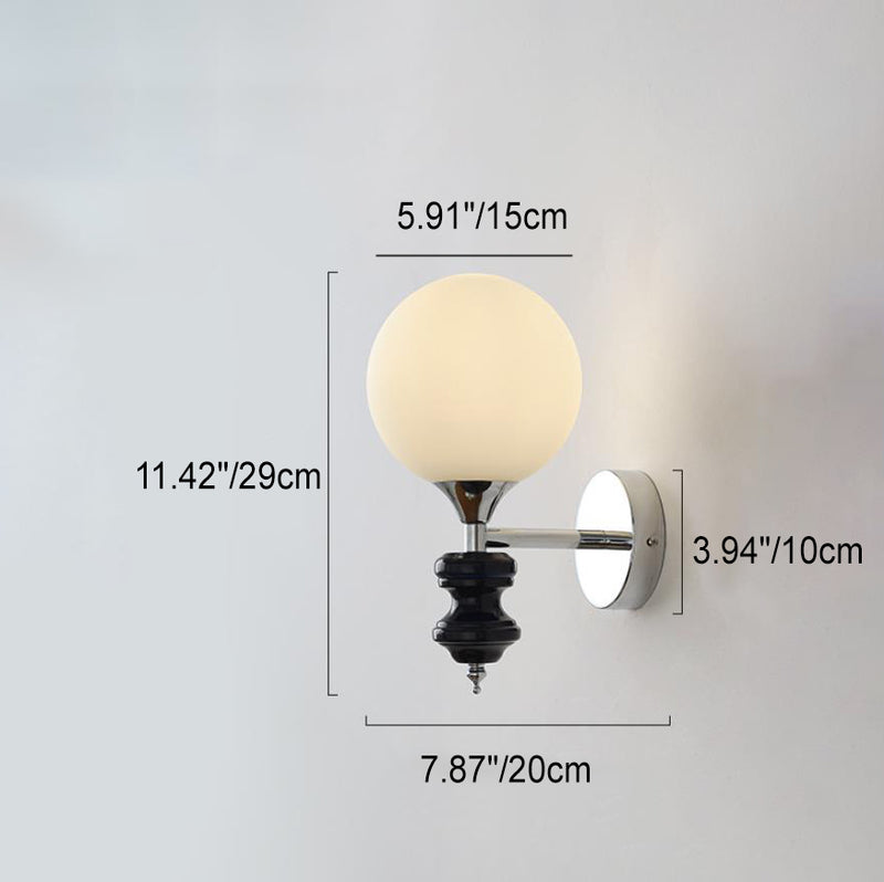 Zeitgenössische Einfachheit Magic Bean Eisen Silber Finish Rahmen 1-Licht Wandleuchte für Wohnzimmer 