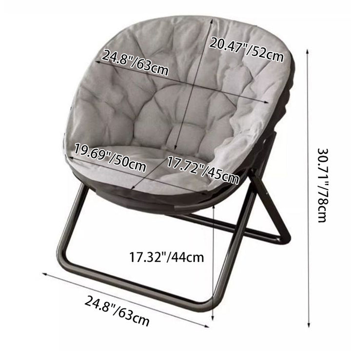 Modern Minimalist Oval Suede Velvet Steel Accent Chair Backrest Armless For Living Room