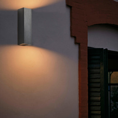 Lámpara Aplique de Pared LED de Aluminio Rectangular Minimalista Moderna para Dormitorio 