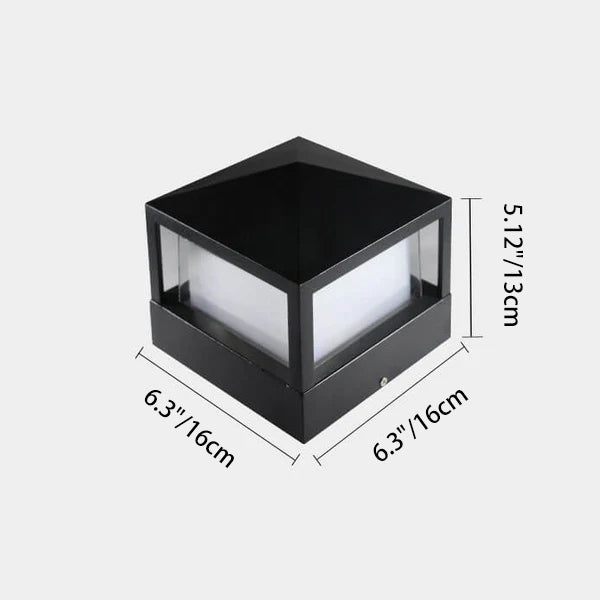 Applique murale LED carrée en aluminium acrylique étanche simple pour l&