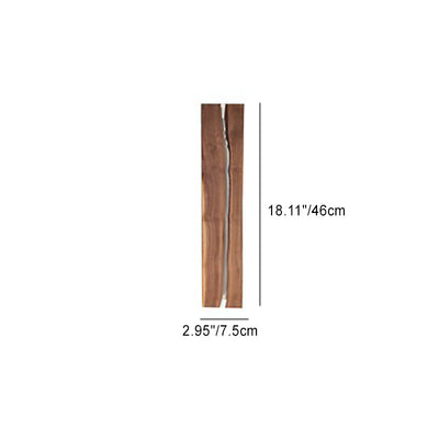 Zeitgenössische kreative Rechteck Holz LED Wandleuchte Lampe für Wohnzimmer 