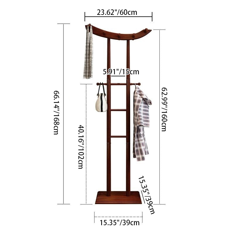 Modern Minimalist Boat-Shaped Hook Solid Wood Display Rack For Living Room