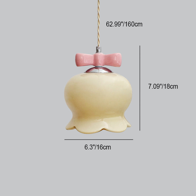 Art déco moderne nœud papillon cloche fleur d&