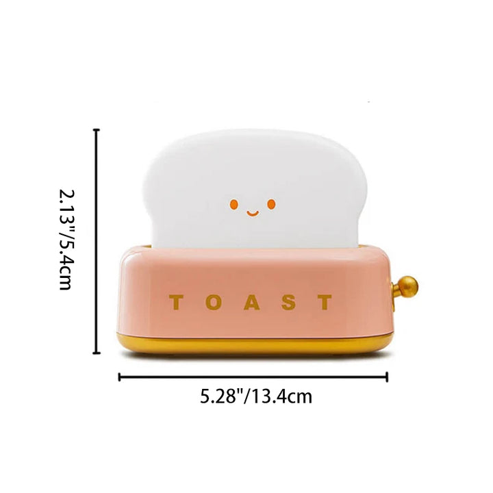 Contemporary Creative ABS HIPC Bread Maker Design Kids USB Rechargeable LED Night Light Table Lamp For Living Room & Bedroom