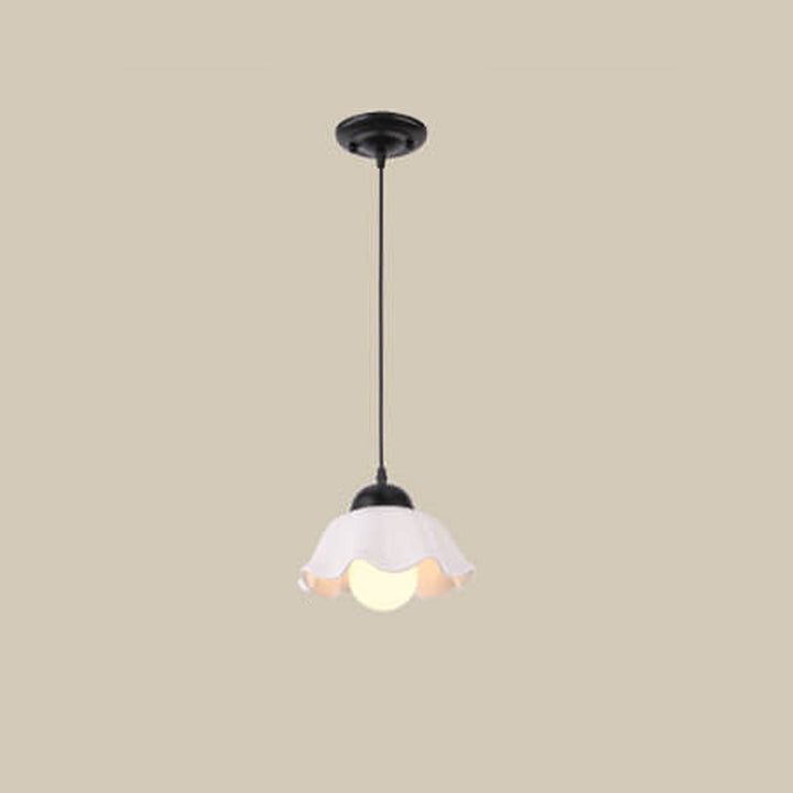 Moderner minimalistischer floraler Eisen-Keramik 1/3-Licht-Insel-Licht-Kronleuchter 