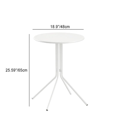 Contemporary Scandinavian Iron Round Coffee Table For Living Room