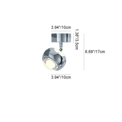 Moderne Einfachheit Zylinder Aluminium Eisen LED Strahler Halbbündige Deckenleuchte für Wohnzimmer 