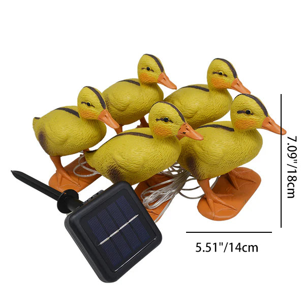 Luz decorativa de paisaje para exterior con forma de pato de PE LED creativa y contemporánea para césped 