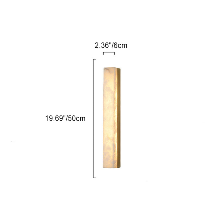 Applique murale LED en cuivre marbré minimaliste moderne pour salon 
