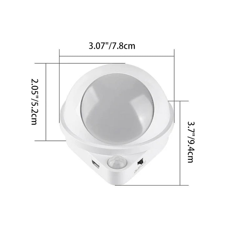 Modern Minimalist ABS Human Body Sensing Water Drop Design LED Magnetic Night Light Wall Sconce Lamp For Living Room & Bedroom