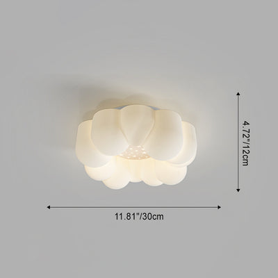 Zeitgenössische nordische Wolken-Stern-runde Eisen-ABS LED-Unterputz-Deckenleuchte für Schlafzimmer 