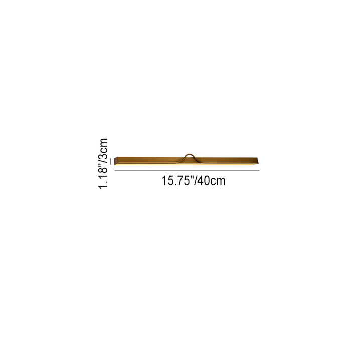 Modern Mid-Century Gold Strip Electroplated Iron Acrylic LED Wall Sconce Lamp For Living Room