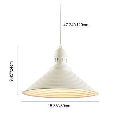 Skandinavisch moderner minimalistischer Kegel Eisen 1-Licht Pendelleuchte 