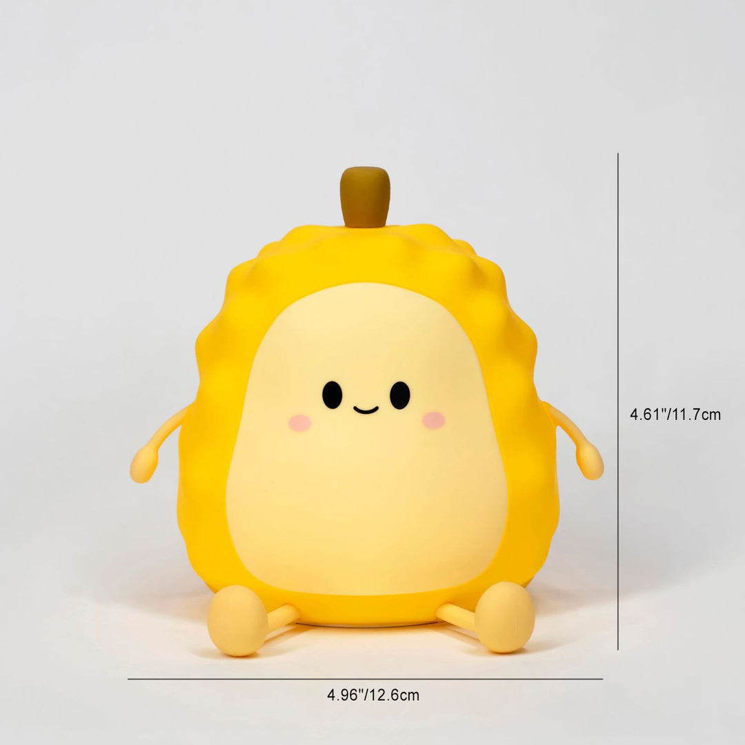 Lampe de table LED à chargement USB en silicone Art Déco moderne avec fruits dessinés pour chambre à coucher 