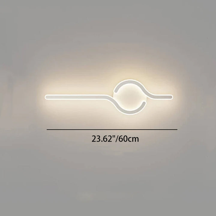 Moderne Acryl Kreative Tai Chi Design LED Wandleuchte 