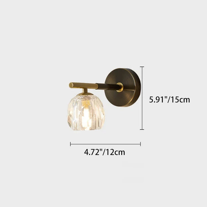 Contemporary Luxury Copper Ball 1/2-Light Wall Sconce Lamp For Living Room & Bedroom