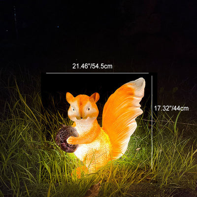 Outdoor Waterproof Resin Squirrel LED Lawn Landscape Light