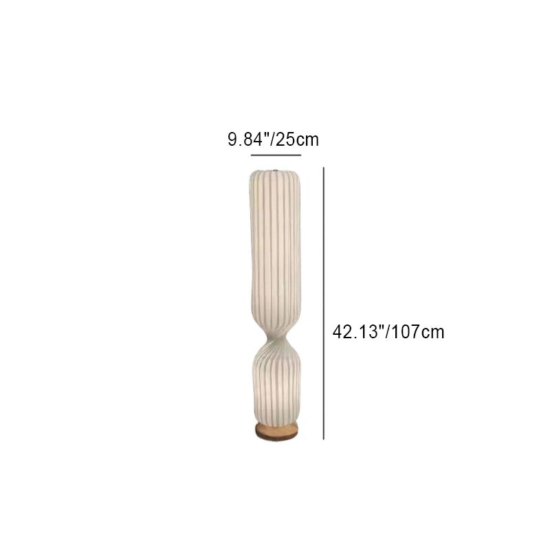 Minimalist Fabric Column 1-Light Standing Floor Lamp