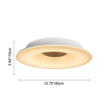 Modern Simple Round Hat Design Hardware LED Ceiling Chandelier