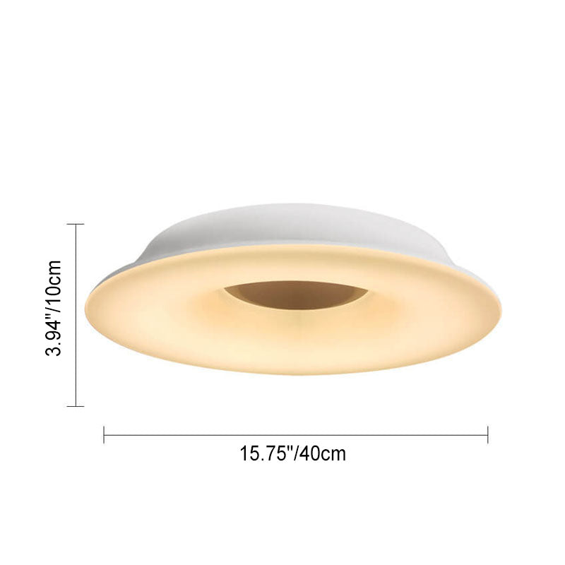 Modern Simple Round Hat Design Hardware LED Ceiling Chandelier