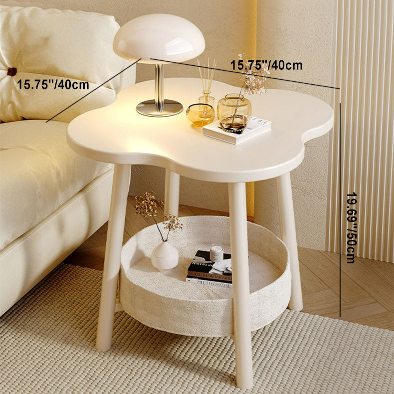 Moderner minimalistischer Blumen-Stahltisch mit 2 Ebenen für das Wohnzimmer 