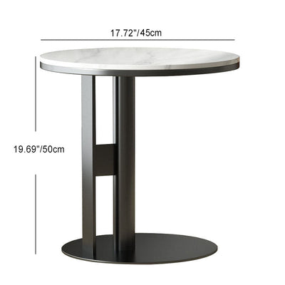Table d'appoint contemporaine nordique en forme de cercle géométrique pour salon 