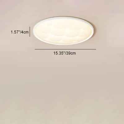 Luz de techo LED empotrada de PVC de hierro con celosía redonda minimalista moderna para dormitorio 