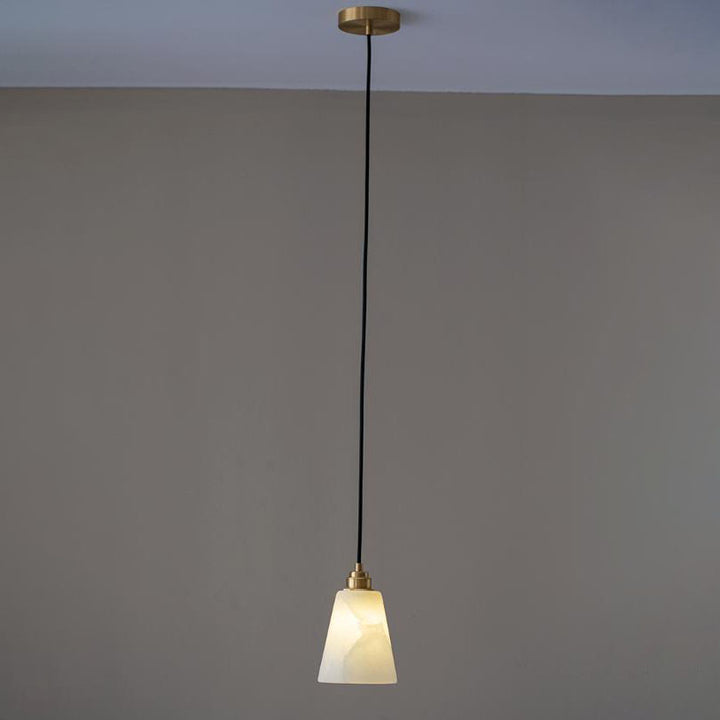 Moderne Leichte Luxus Minimalistische Weiße Kupfer Marmor 1/3-Licht Insel Licht Kronleuchter 