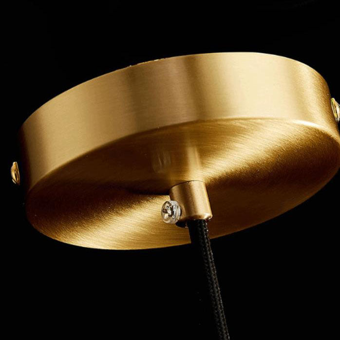 Moderne Leichte Luxus Minimalistische Weiße Kupfer Marmor 1/3-Licht Insel Licht Kronleuchter 