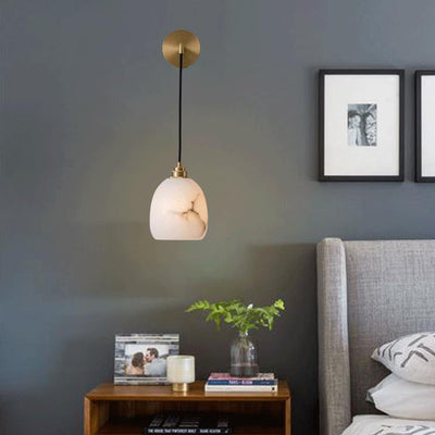 Lámpara de Aplique de Pared de 1 Luz de Cobre Lima de Lujo Nórdico 