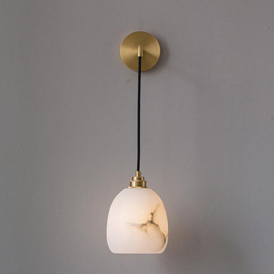 Lámpara de Aplique de Pared de 1 Luz de Cobre Lima de Lujo Nórdico 