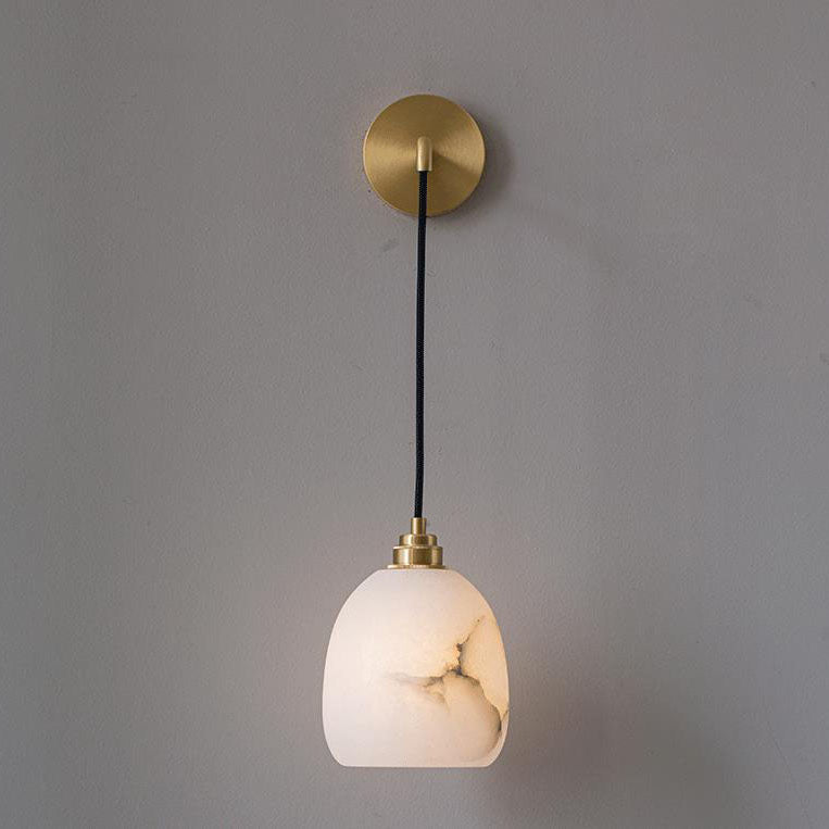 Lámpara de Aplique de Pared de 1 Luz de Cobre Lima de Lujo Nórdico 