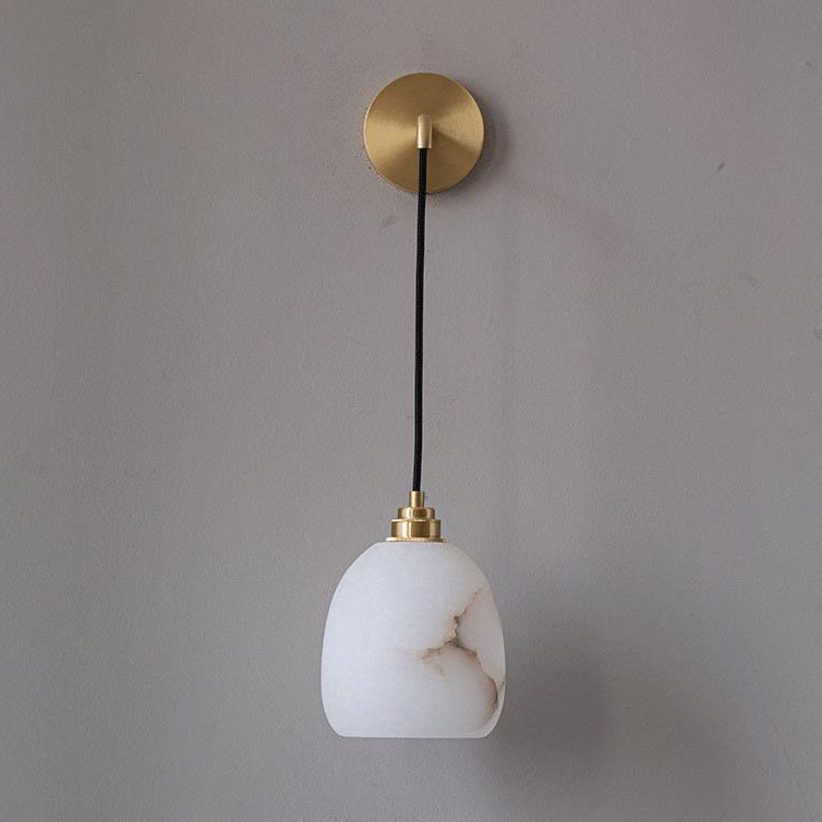 Lámpara de Aplique de Pared de 1 Luz de Cobre Lima de Lujo Nórdico 